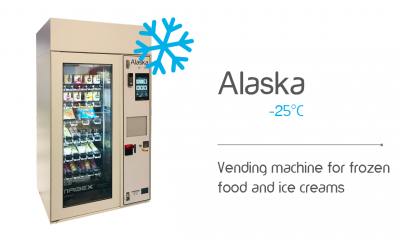 ice cream vending machine, frozen food vending machine